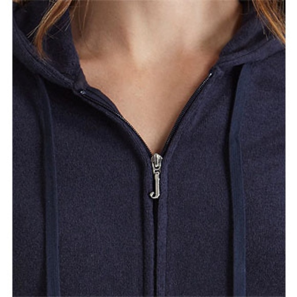 Juicy Couture Towel Terry Juicy Track Hooded Jacket - Picture 4 of 4
